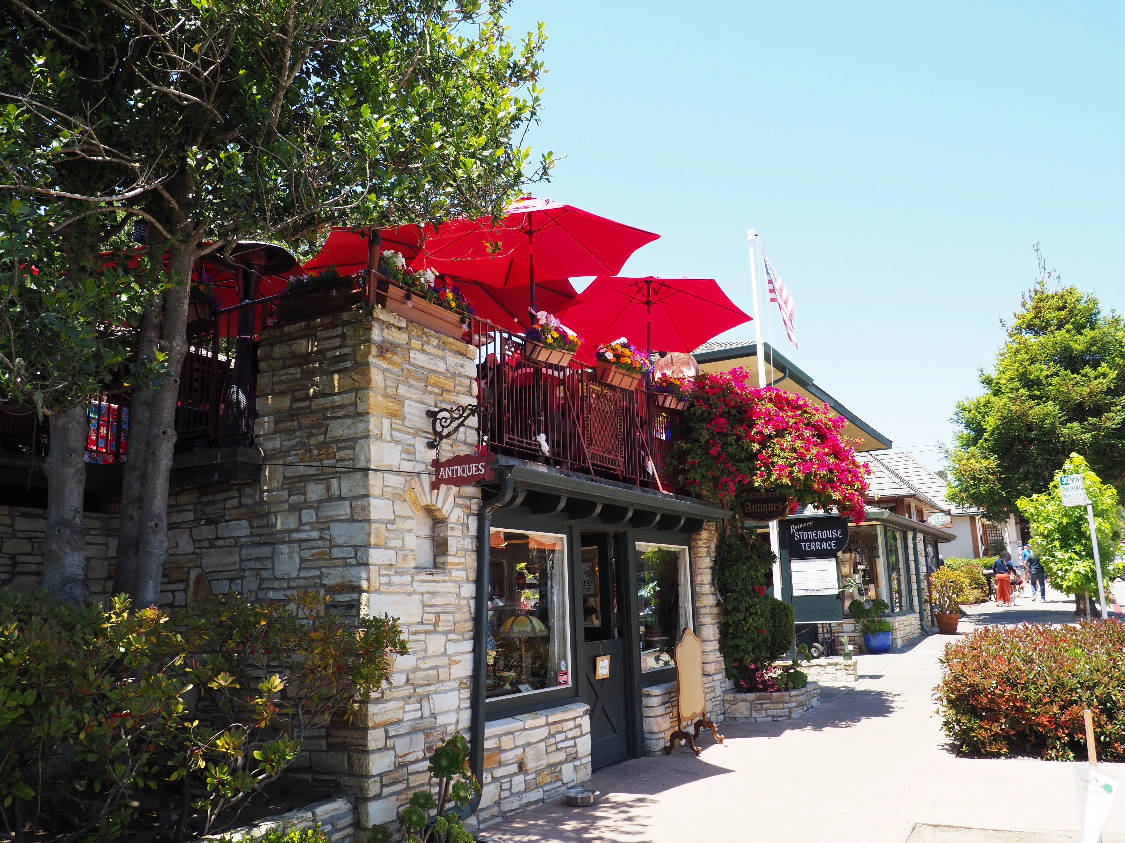Picture outside a cute restaurant near Monterey, CA USA
