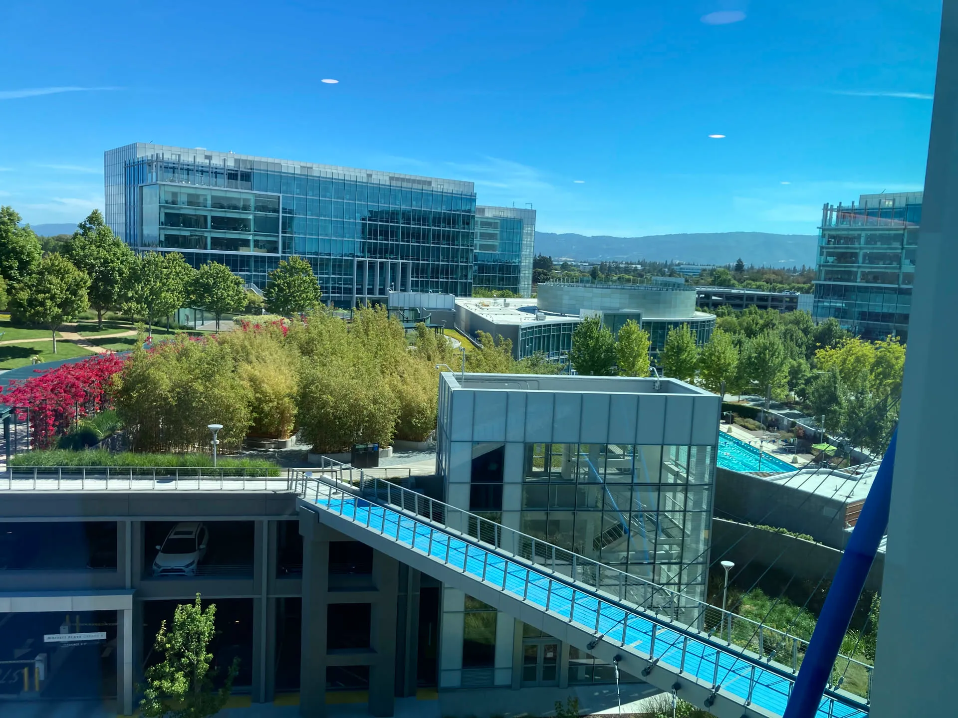 Picture out of the Google Moffett Place campus when I interned there in 2022.